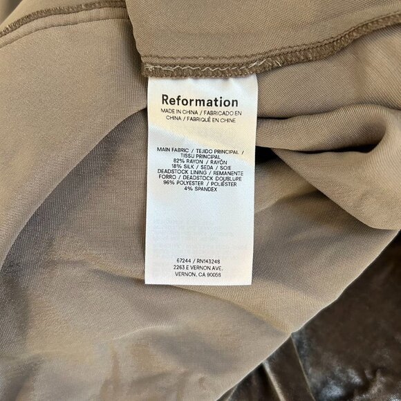 Reformation Brown Velvet Maxi Dress - Picture 9 of 10